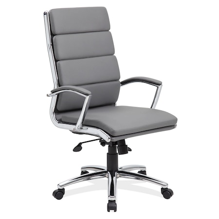 Officesource Merak Collection Executive High Back with Chrome Frame 1501VGR
